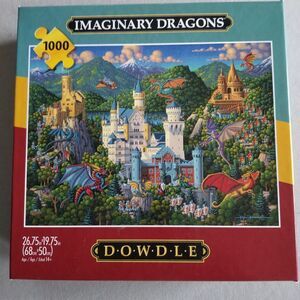 Buffalo Games Dowdle Imaginary Dragons 1000 pc Complete Preowned 2023